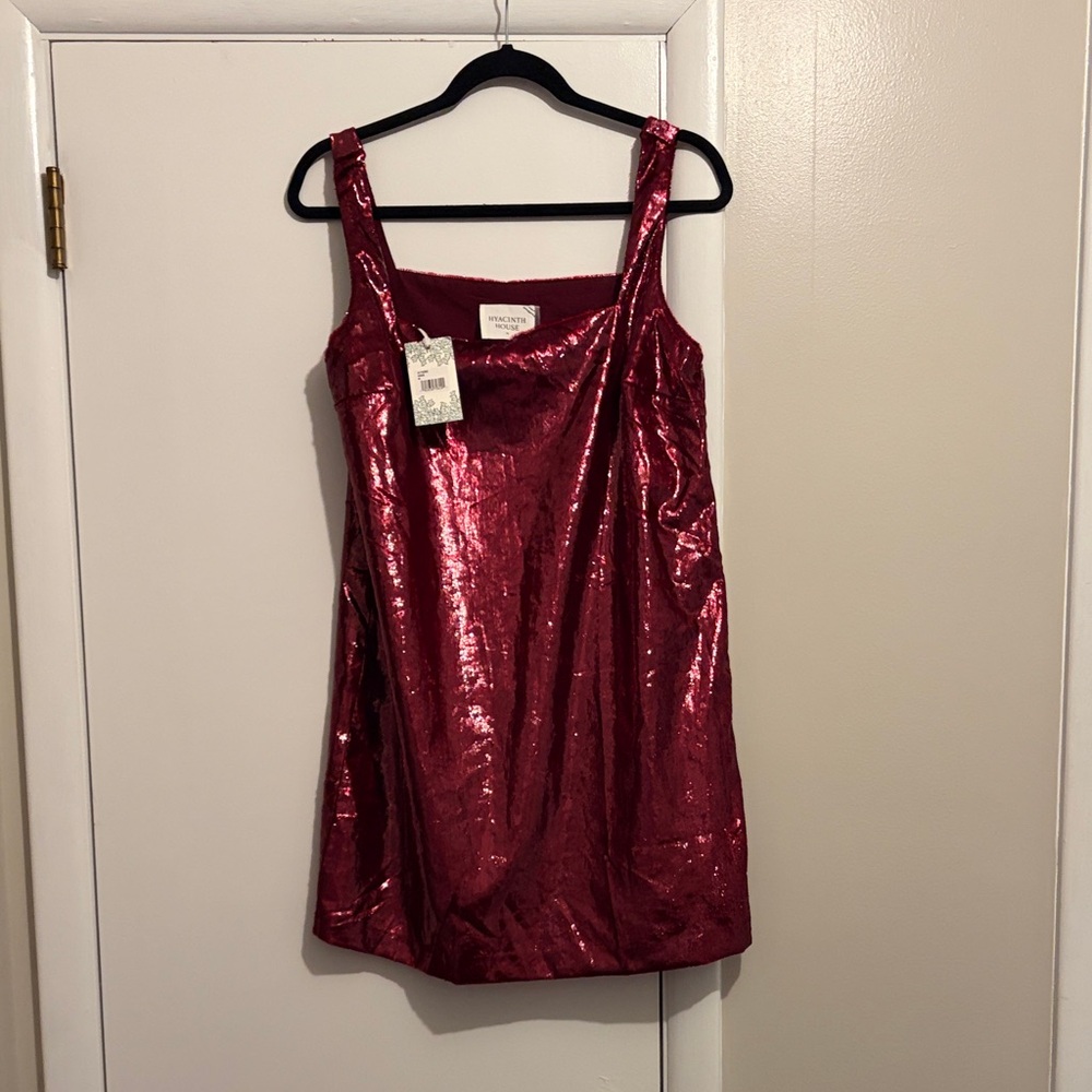 Proenza Schouler Shimmering Red Mini Dress
